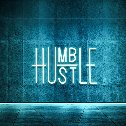 Hustle LED Neon Sign for Wall Decor, Words LED Neon