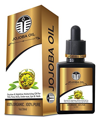 JOJOBA OIL ORGANIC-Cuticle Oil-Pure Vitamin E - Richer than Vitamin E Oil -bio oil- Best stretch mark oil - 100% Pure,Cold Pressed, Unrefined - Oil For Hair, Skin, Face, Acne, Lips, Cuticles, Beard -
