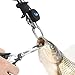 Fishing Pliers Fish Grip Tools Set, Fish Lip Gripper Grabber Grip Holder with Scale Ruler/Measuring Tape Stainless Steel Hook/Two-Sided Trigger, Weigh 40lb, Lanyard Pliers Portable Tackle Combo