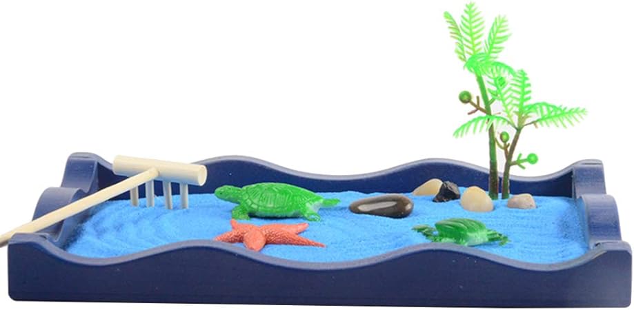 Vosarea Mini Zen Garten Meditation Zen Garten Tablett Mit Rechen