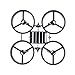 Crazepony 4pcs Propellers Red and Tiny Whoop Eachine E010 RC Quadcopter Frame