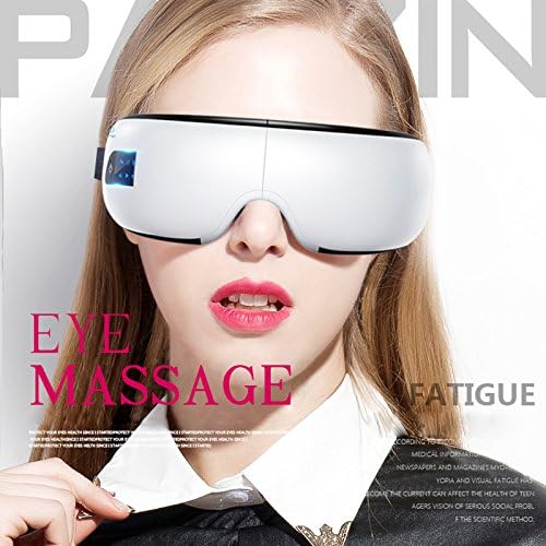 Eye Massager Wireless Music Electric Eyes Relax Therapy with Heat Compression, Stress Relief Therapy 5 Modes Air Pressure Massage Relax your eyes (Eye Massager)