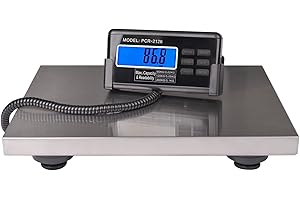 SURMOUNT WAY Large 440lbs Shipping Scale, 15"X 12" Platform Heavy Duty Stainless Steel Platform for Postal Industrial Floor Business Office Home Warehouse Package Luggage