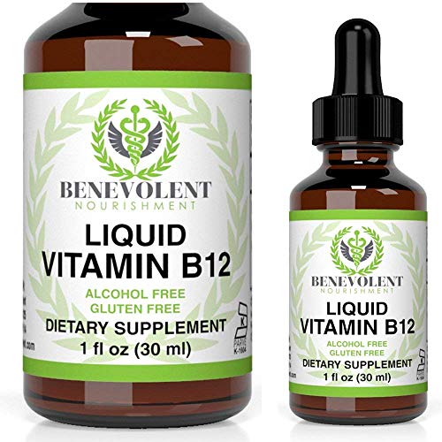 Vitamin B12 Liquid Drops Potent & Effective 5000 mcg per Serving