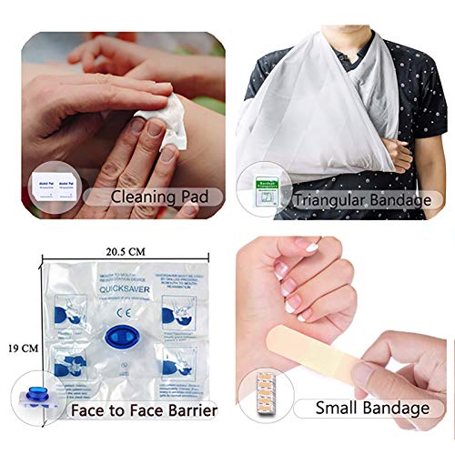 Grullin Kits De Survie D’urgence Gear, 60-en-1 Outdoor Ifak Trauma Pouch Trousses D’outils De Premiers Soins Avec Filtre à Eau, Tente D’urgence Pour Camping Randonnée Pêche, Cadeaux Pour Hommes