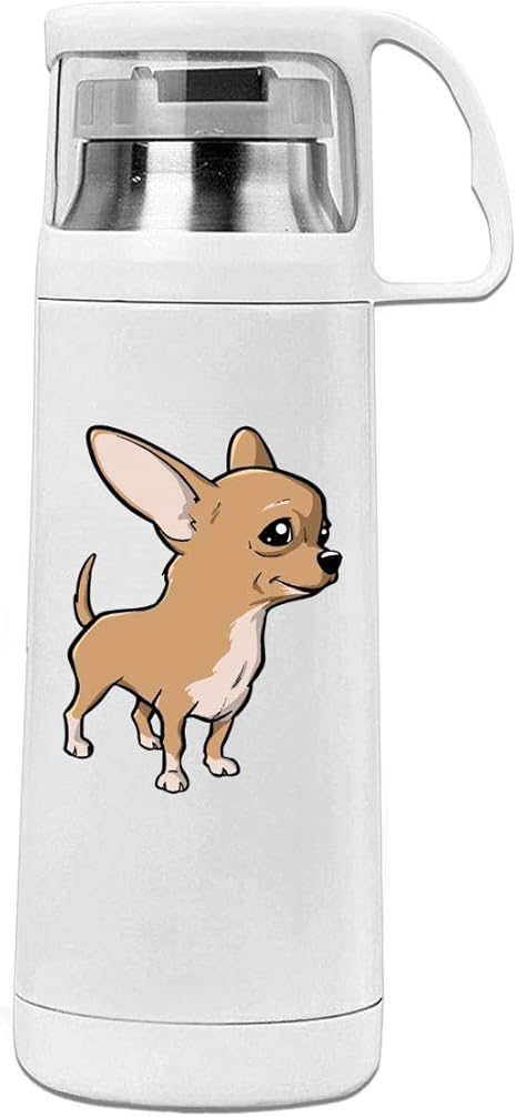 Amazon 水筒 チワワ漫画犬 ステンレスボトル 魔法瓶 真空断熱 保温保冷 男女兼用 子供用 350ml 大容量 スポーツボトル おしゃれ かわいい 釣り 登山 自転車 遠足 水筒 マグボトル オンライン通販