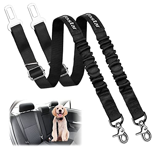 Vastar Dog Seat Belt Harness, Packs Pet Dog Seat Belt Leash