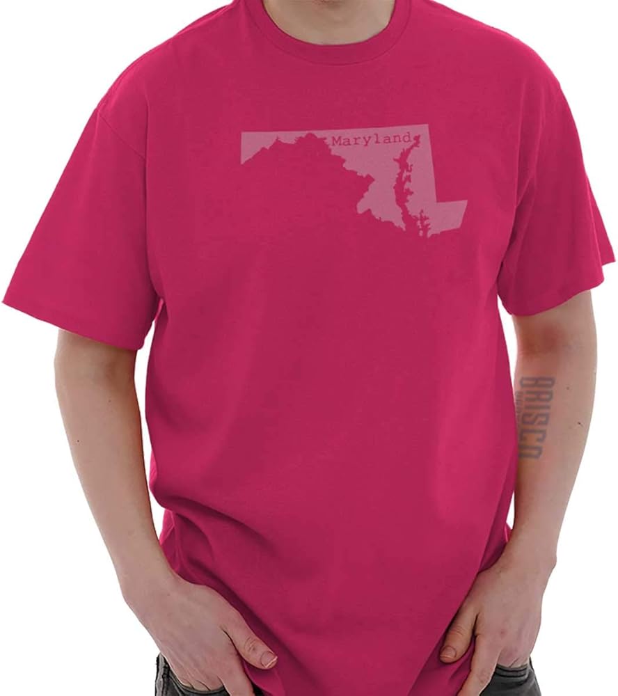 Maryland State Shirt State Pride Usa T Novelty Gift Ideas T Shirt Tee