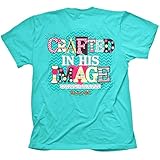 Crafted In His Image Cherished Girl Southern Christian T-Shirt, Teal