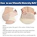 Maternity Belt - Comfortable Belly Band for Pregnancy - Prenatal Cradle for Baby - Breathable Lower Back and Pelvic Support (Beige)