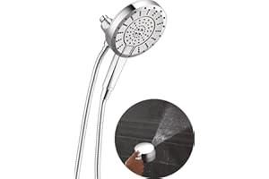 Delta 5-Setting In2ition 2-in-1 Dual Shower Head with Handheld High Pressure ProClean Spray, Chrome Detachable Shower Head wi