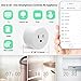 PECHAM WiFi Smart Plug Mini Plug, Remote Control Your Appliances Anywhere, Timing Function, Works with Alexa Echo/Google Home/IFTTT for Voice Control, No Hub Required Smart Socket (1 pack)