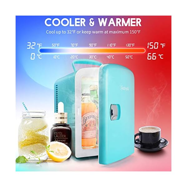 Astro Mini heladera Verde 4Lts Maquillaje Alimentos Medicinas - Imagen 3
