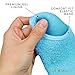 LE EMILIE Moisturizing Gel Heel Socks | Perfect for Healing Dry Cracked Heels and Feet | Infused with Aromatherapy Blend of Lavender and Jojoba Oil | 1 Pair, Blue