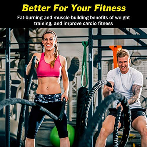 KINSOHOME Battle Rope Inch Heavy Battle Exercise Training Rope