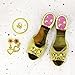 Princess Dress Up Set 4 Pairs of Shoes + Fashion Jewelry Accessories Little Girl Role Play Fashion Beauty Gift Set for Girls Ages 3-10 (4 Pairs Slippers and Jewelry Set)