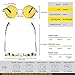ROCKNIGHT Polarized Round Yellow Sunglasses For Men Women Night Vision Sunglasses Metal Frame