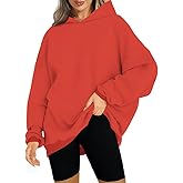 ROYLAMP Women Tops Oversized Fleece Hoodie Long Sleeve Loose Fit Pullover Sweatshirt Casual Y2K Outfits