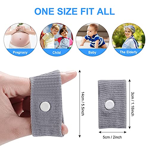 LYJEE Nausea Wristbands, Motion Sickness Band for Pregnancy