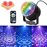 Letsfunny Disco Lights Sound Activated Strobe Light 7 Colors Party Lights Disco Ball for Parties, Karaoke, Celebration, Decoration