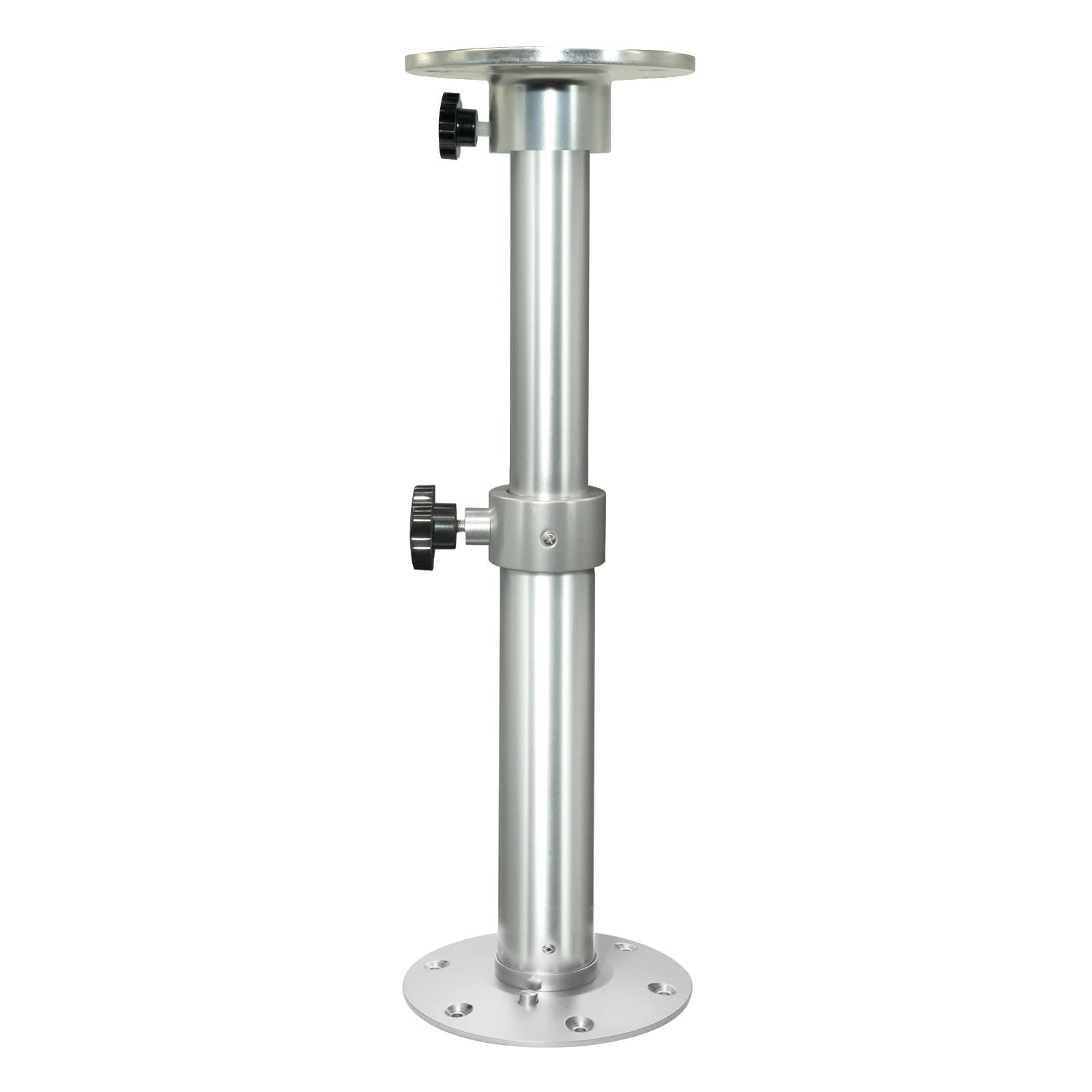 Photo 1 of Adjustable Table Pedestal Detachable Table Base Stand Leg Base Mount Frame 17.8?27.2 inch Aluminum Alloy Table Base Kit for RV Boat Yacht (2#)