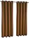 Stylemaster Tribeca 56 by 84-Inch Faux Silk Grommet Panel, Espresso