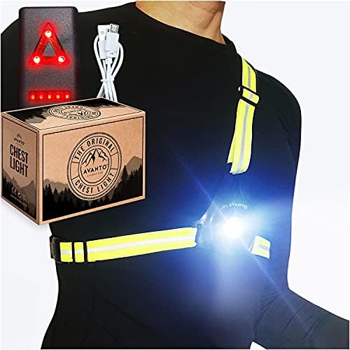 AVANTO Classic Chest Light, Original, LED Night Dog Walking Light, 34h