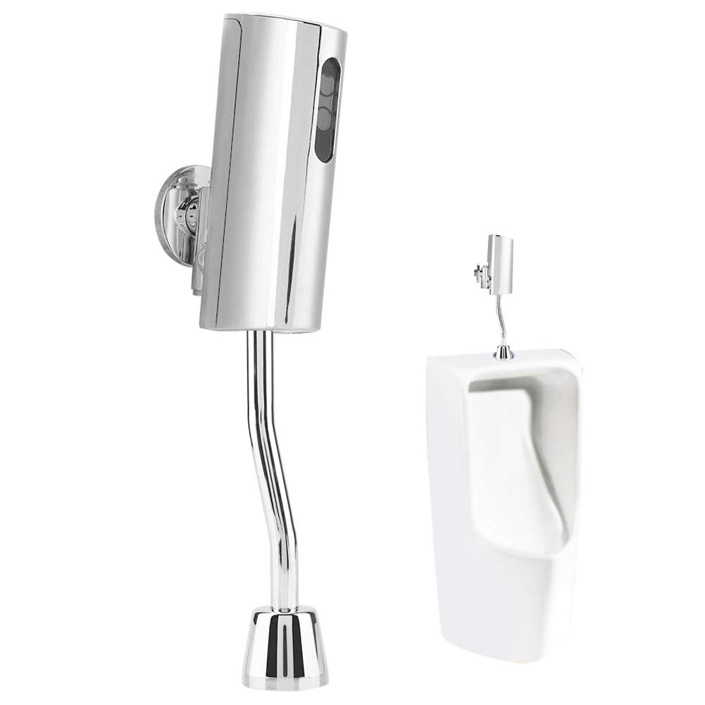 Urinal Flush Valve, Intelligent Sensor Urinal Valve Fully Automatic Touchless Toilet Flush Valve Wall Mounted Urinal Flushing Tool Toilet Parts for Home Public Male Toilet