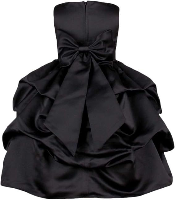 Pink Promise Black Wedding Flower Girl Special Occasion Pick Up Formal Dress With Bow Amazon Ca Clothing Accessories