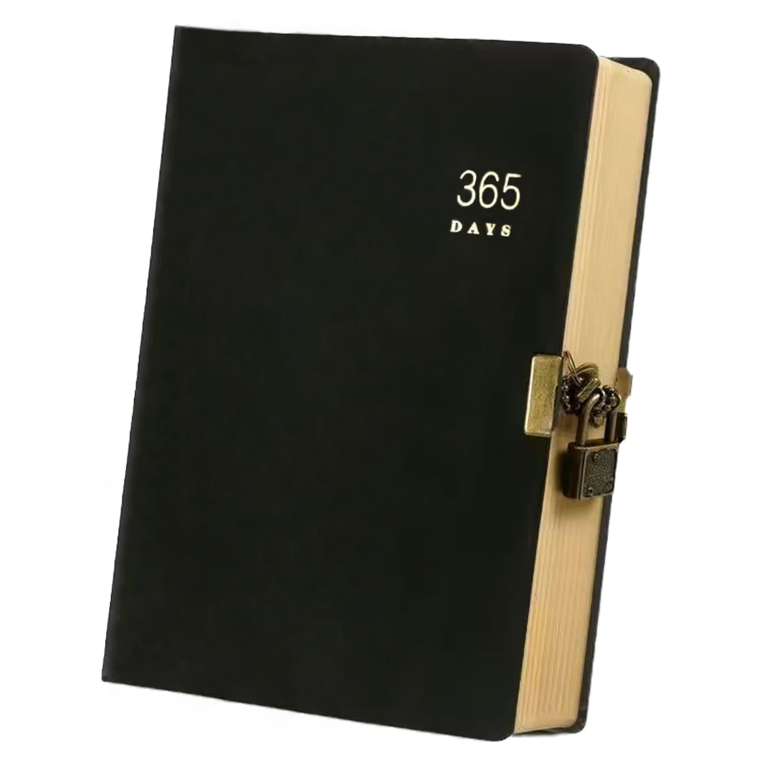 ITODA 365 Days Secret Journal A5 Lockable Notebook Hardcover Password Notepad Daily Journal Memo Pad Blank Page Bullet Travel Dairy with Code Lock