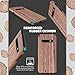 Galaxy S10 Case, [Slim to Beat] Soft Wood Air Cushion Premium Rubber Bumper [Thin Matte] Flexible TPU Back Cover, Shock Resistant Wooden Shell for Samsung Galaxy S10, Cherry