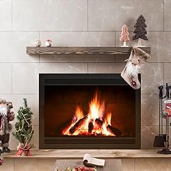 BoscoMondo 54 Inch Fireplace Mantel - Solid Rustic