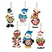 Fun Express Christmas Character Picture Frame Ornament Craft Kits - Makes 12- Holiday Crafts for Kids
