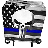 Thin Blue Line American Flag Police Punisher 9