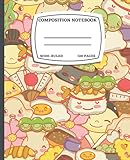 Kawaii Food Composition Notebook: Primary