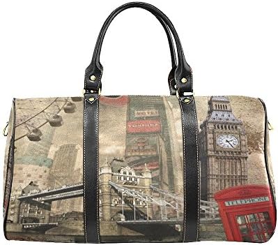 Vintage Big Ben London Small Travel Duffel Bag Waterproof Weekend Bag with Strap