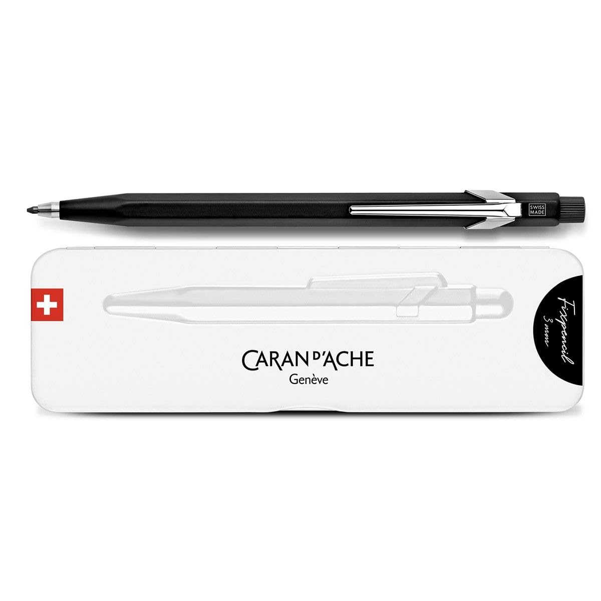 Caran d'Ache Fixpencil 3 MM Black, slim pack, 1 Count (Pack of 1)