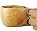 MelonBoat Nordic Handmade Kuksa, Finnish Portable Wooden Outdoor Camping Drinking Cup, Coffee Mug, 2 holes