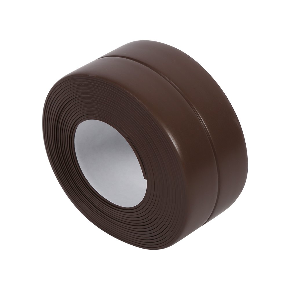 Yosoo PVC Brown Approx. 3.2 m Waterproof Tape Kitchen Bathroom Anti Mildew Sealing Tape