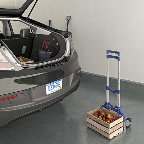COSCO Compact Aluminum Folding Hand Truck, Blue 1pack Pricepulse