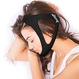 Serenity Sleep Adjustable Stop Snoring Chin Strap Natural and Instant Snore Relief (Long, Fits large)