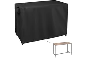 Iptienda Outdoor Bar Table Cover for Bar Height Patio Furniture Table, 49inch Waterproof Portable Bar Tall Table Cover for Kitchen Dining Table and Pub Table-49"L x 19"W x 36"H
