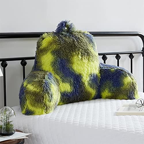 Jillche Bed Fur Reading Pillow w/ Unique Camo Design, Fluffy Cozy Bed