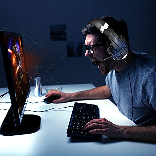 image for PS4 Headset, INSMART Gaming Headsets for Xbox One, PC, Enhanced Surrou