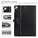 Ztotop Case for iPad 9.7 2018/2017 - 360 Degree Rotating Stand/Genuine Leather Cover with Auto Wake/Sleep, Pencil Holder,Card Pocket for New iPad 9.7'' 5th/6th Gen, iPad Air 2/iPad Air,Black
