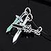 Cosplay Costume Sao Sword Art Online Kirito Dark Repulser Asuna Necklace Pendant