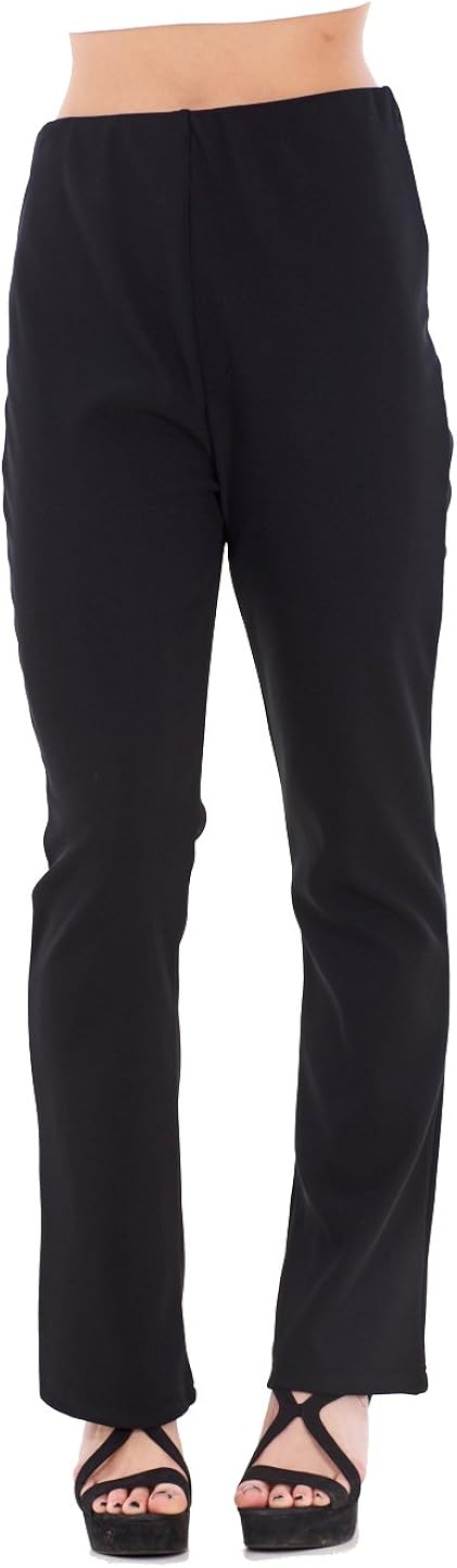 bootleg stretch trousers womens