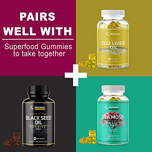 Nutriissa Organic Cod Liver Oil Gummy World's First WildCaught