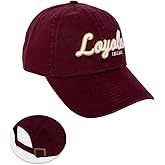 Desert Cactus Loyola University Chicago Baseball Hat LUC Ramblers Brimmed Embroidered Hats Cap Adjustable Cloth Strap Adult (Style A) Red