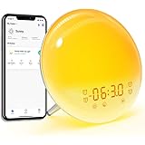 Dekala Sunrise Alarm Clock, WiFi Smart Wake Up Light Digital Alarm Clock FM Radio Sleep Aid with Sunset Simulation, 20 Bright
